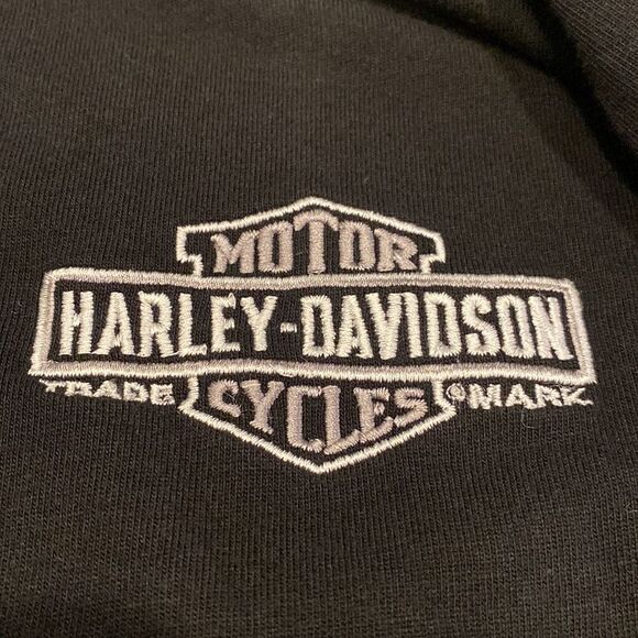 VTG 2012 Harley Davidson 3 button Kenosha WI tee size M in EUC Embroidered Logo - Picture 4 of 9